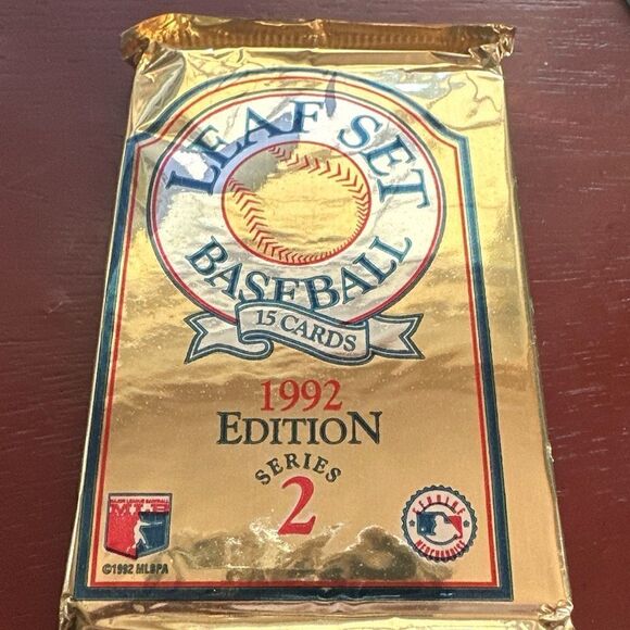 NEW MLB 1992 Leaf Set Baseball series 2 SEALED - Picture 4 of 5